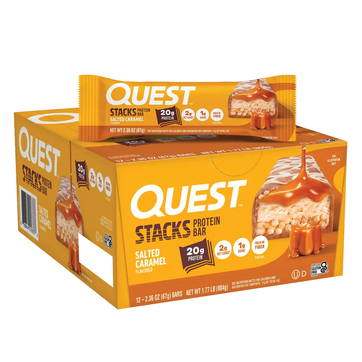 Salted Caramel Stacks Bars
