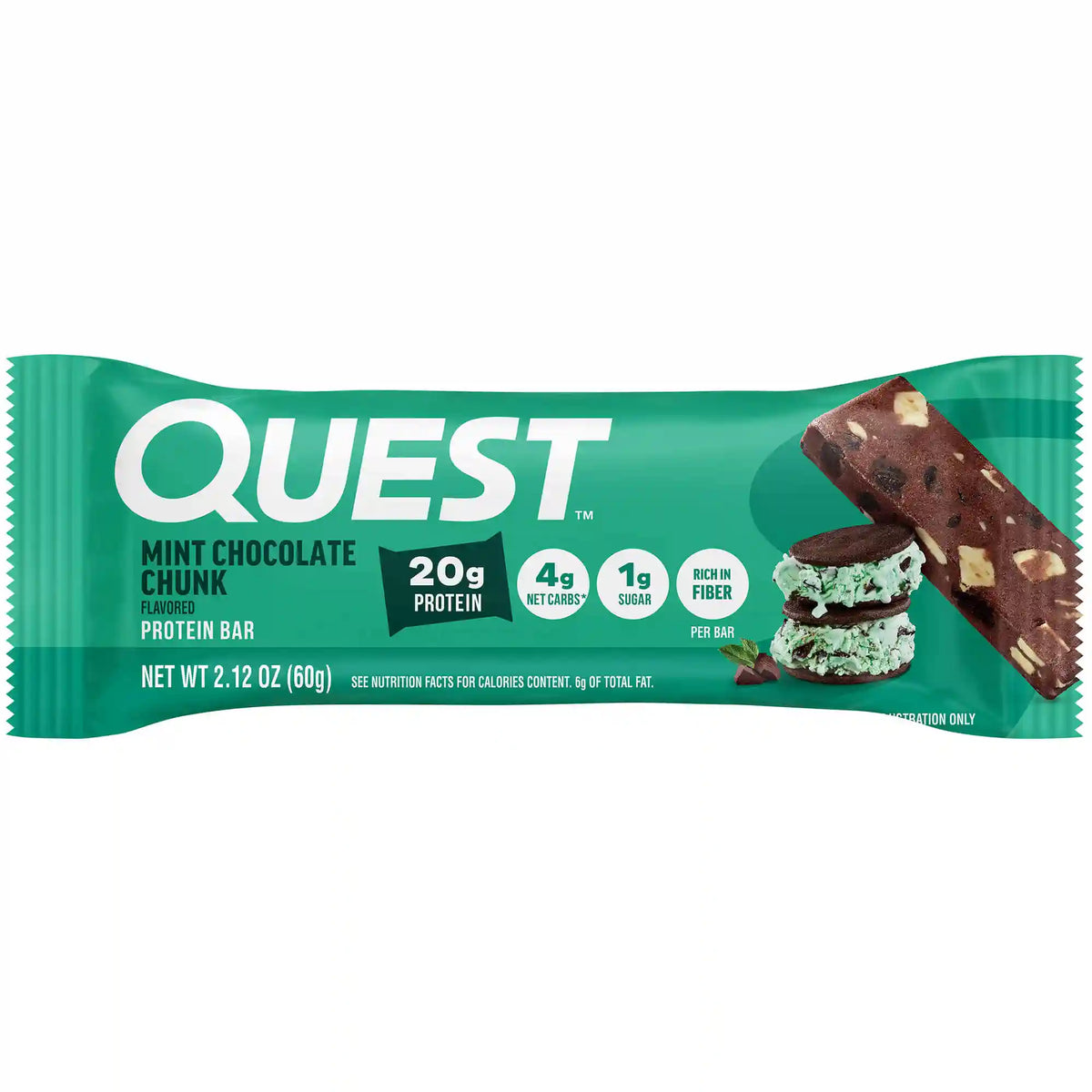 Mint Chocolate Chunk Protein Bars