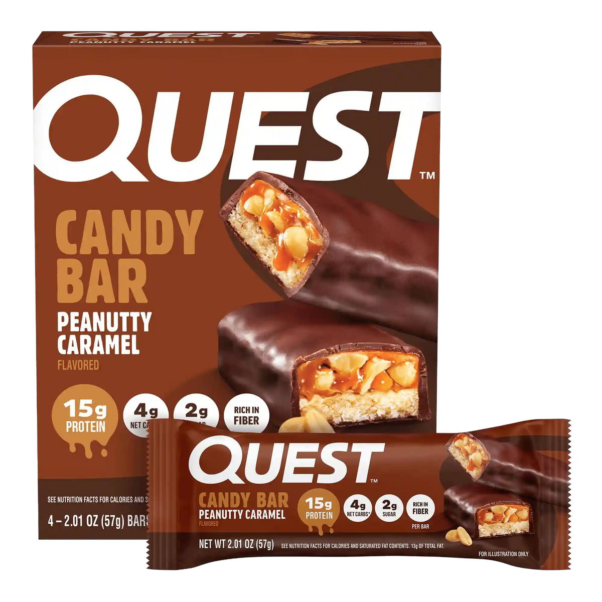 Peanutty Caramel Candy Bars