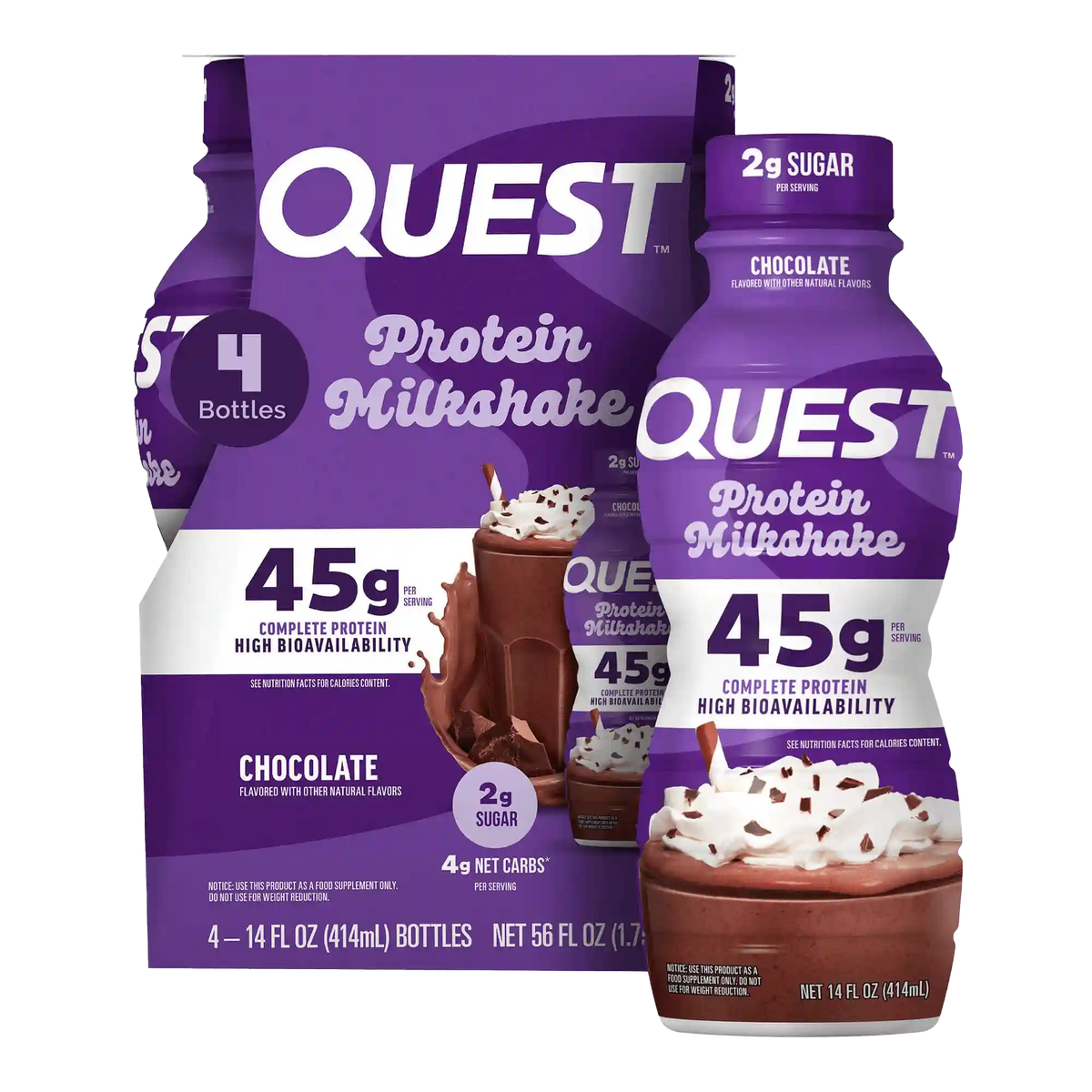 Chocolate 45g Protein Milkshake