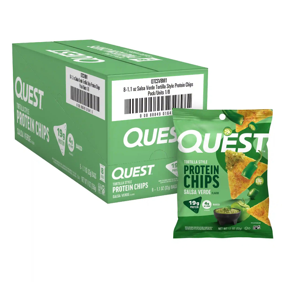 Salsa Verde Tortilla Style Protein Chips