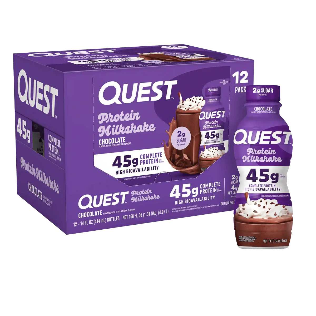 Chocolate 45g Protein Milkshake