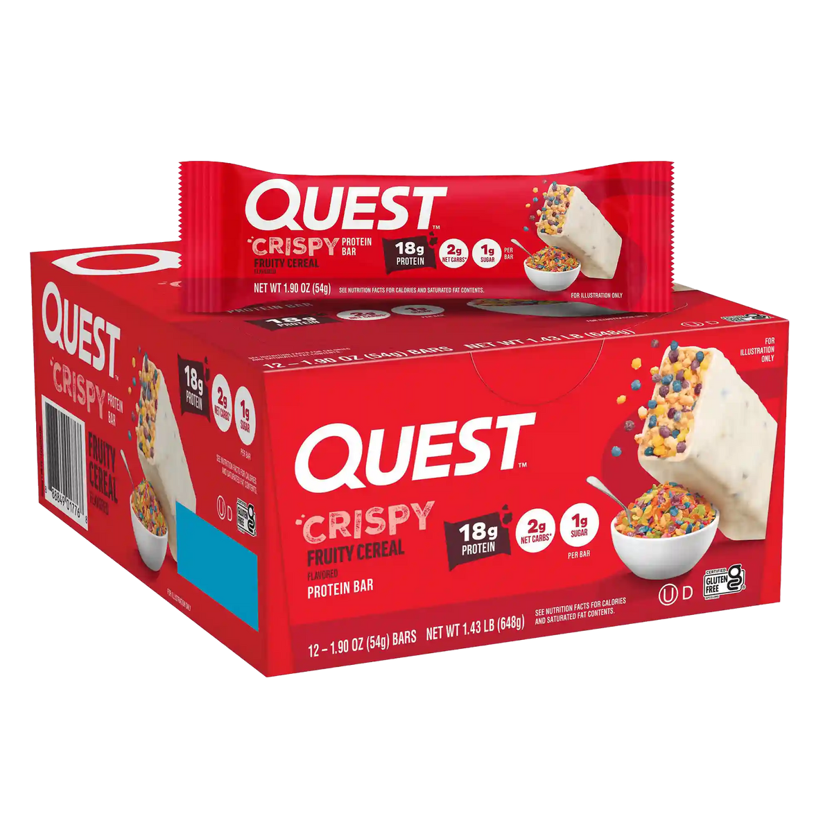 Fruity Cereal Crispy Hero Protein Bars