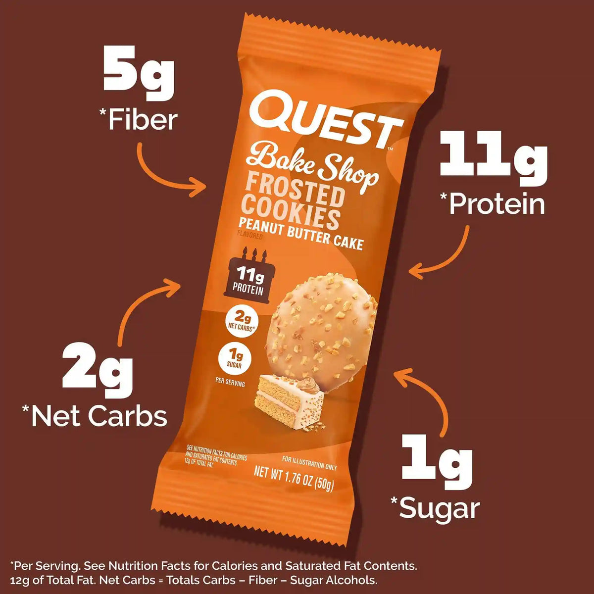 Peanut Butter Cake Frosted Cookies Twin Pack