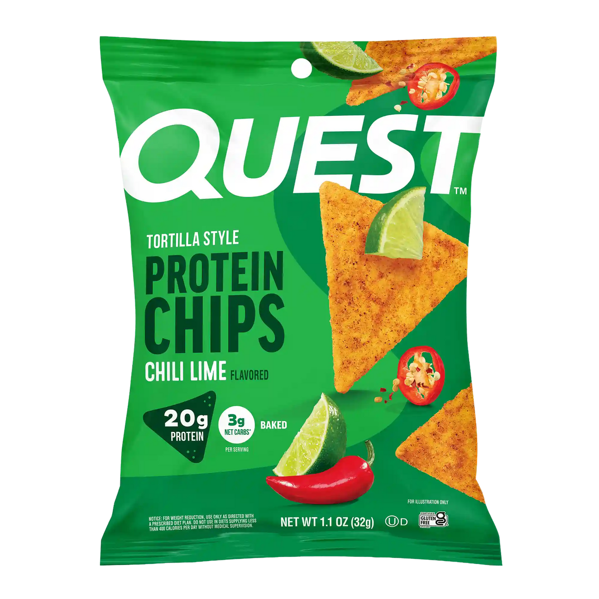 Chili Lime Tortilla Style Protein Chips
