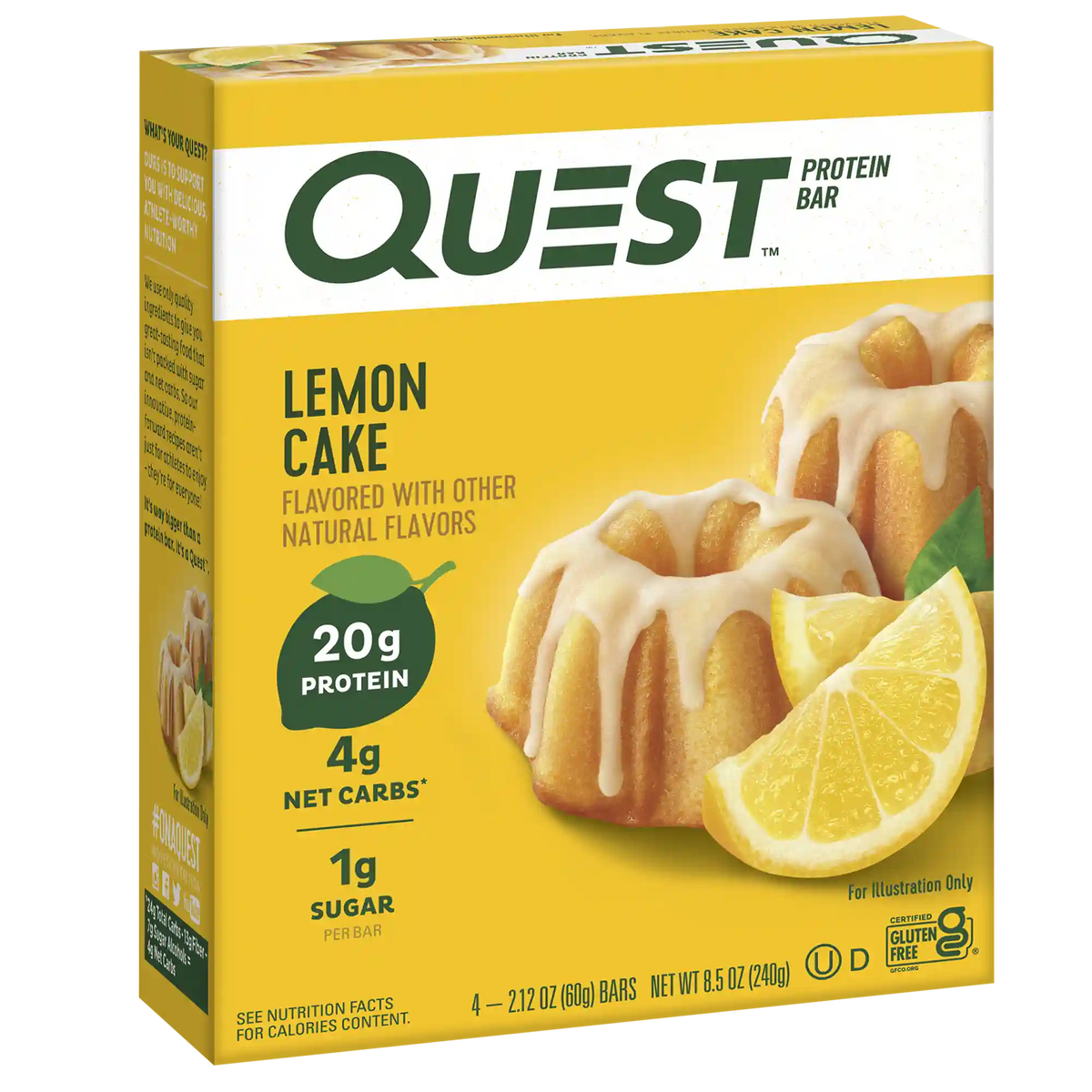 Lemon Cake Protein Bars