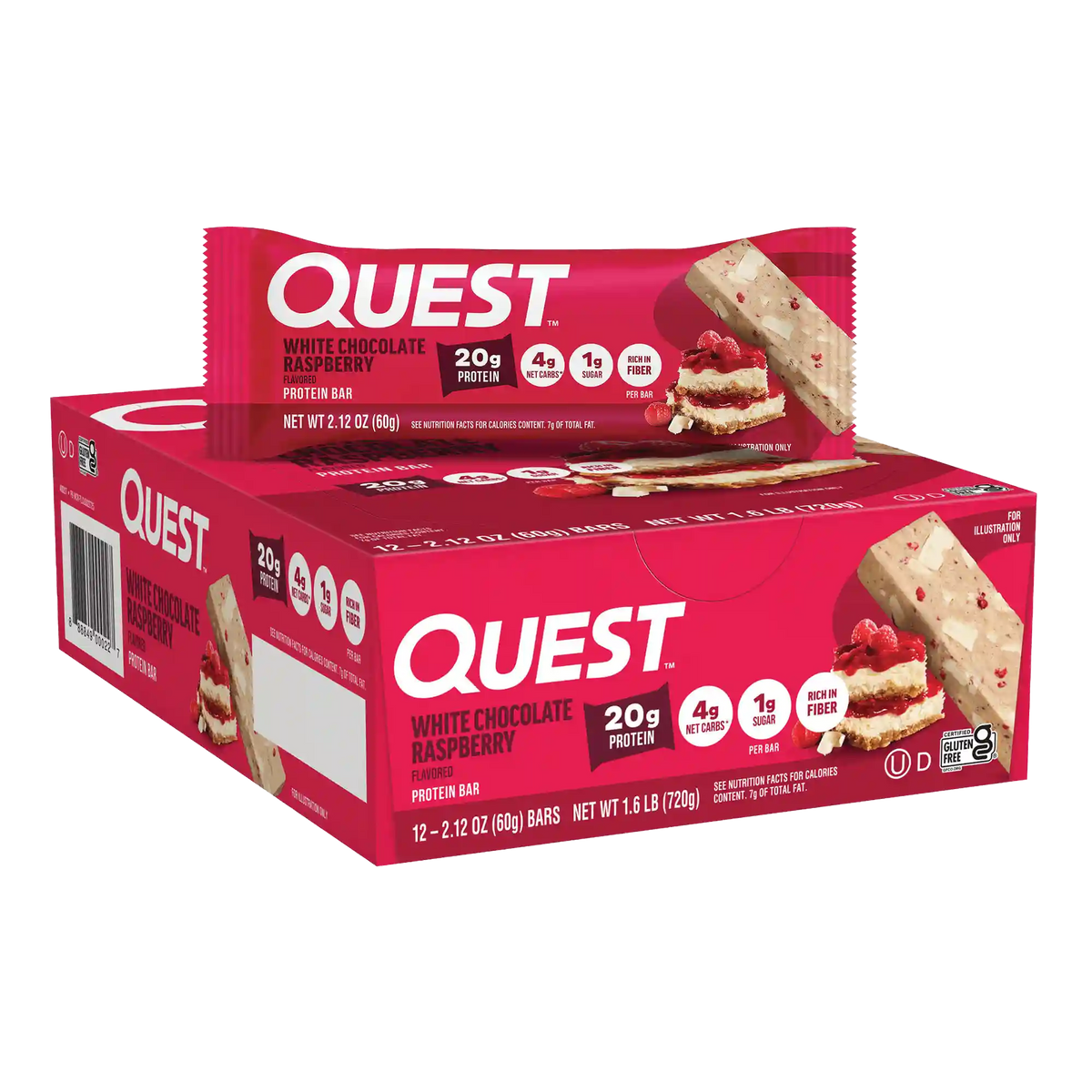 White Chocolate Raspberry Protein Bars